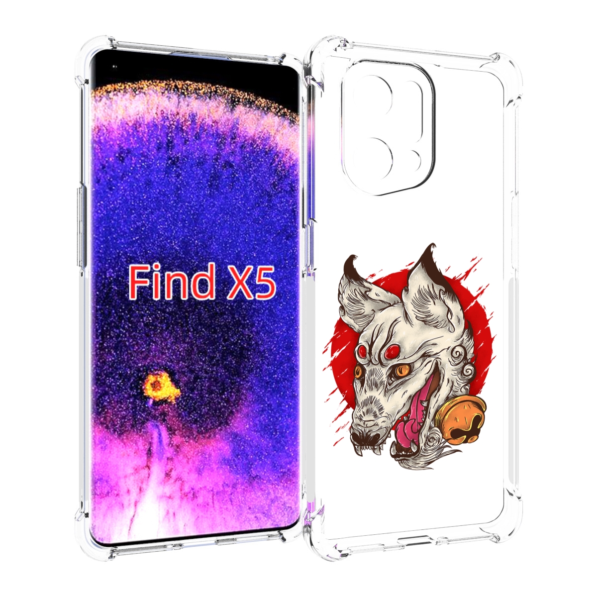 

Чехол MyPads страшная собака для Oppo Find X5, Прозрачный, Tocco