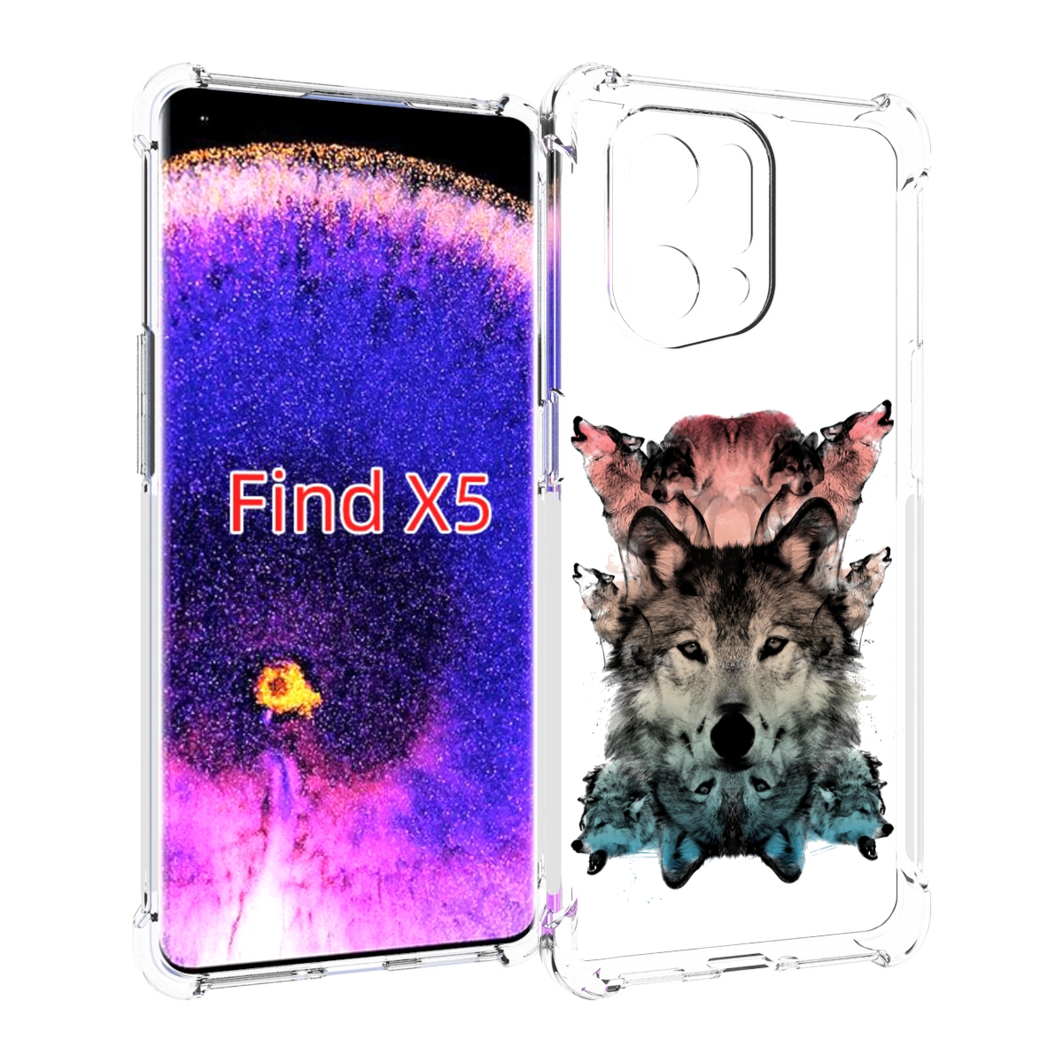 

Чехол MyPads стая для Oppo Find X5, Прозрачный, Tocco