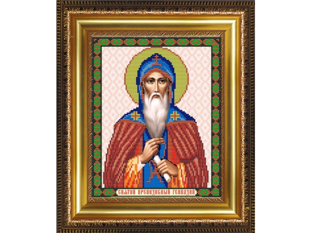 

Рисунок на ткани «Св.Преподобный Геннадий»