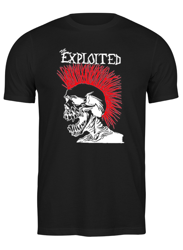 

Футболка мужская Printio The exploited черная 3XL, Черный, The exploited