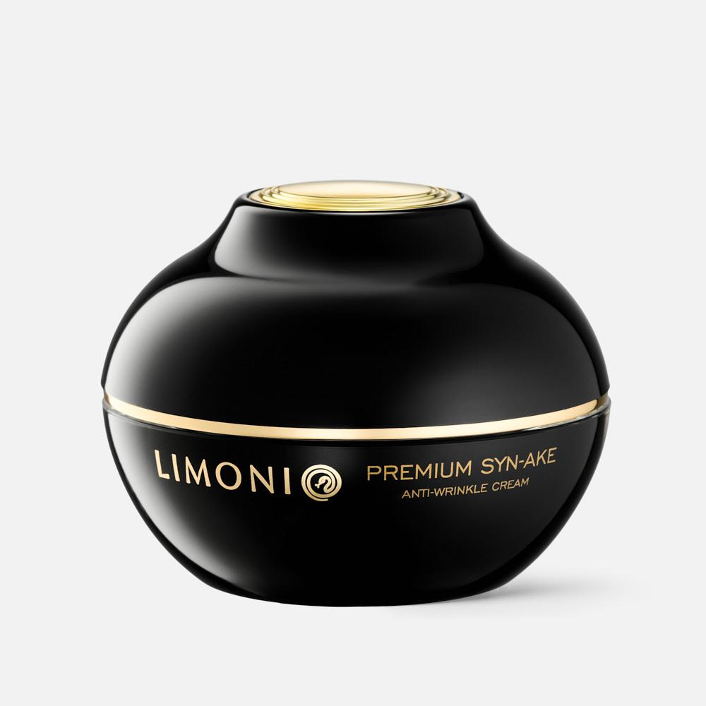 Крем для лица LIMONI Premium Syn-Ake с гиалуроновой кислотой и змеиным ядом, 50 мл эмульсия для лица limoni premium syn ake anti wrinkle emulsion 120 мл
