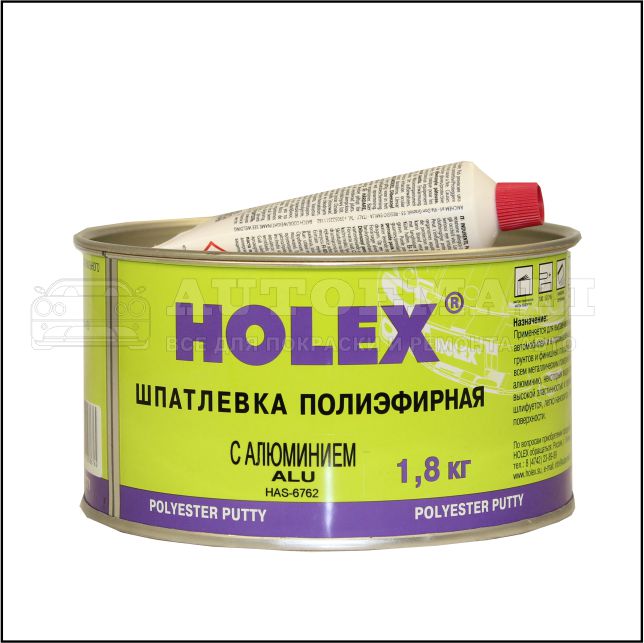 фото Шпатлевка с алюминием holex alu 1,8 кг