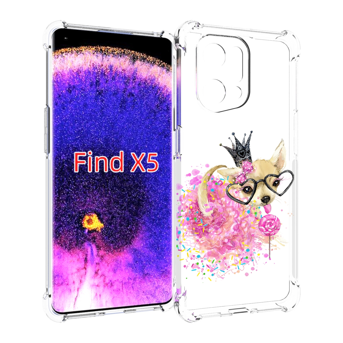 

Чехол MyPads сладкая принцесса для Oppo Find X5, Прозрачный, Tocco