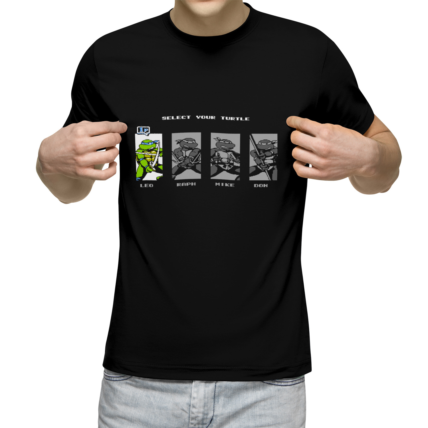 

Футболка мужская Черепашки ниндзя на денди - Dendy 8 bit черная S, Черный, Черепашки ниндзя на денди - Dendy 8 bit