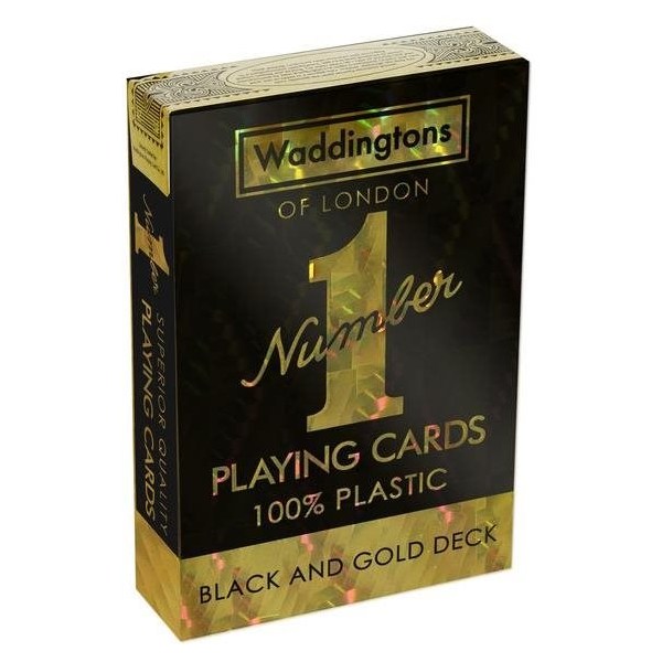 Карты игральные Winning moves Waddingtons Of London №1 чёрные с золотом