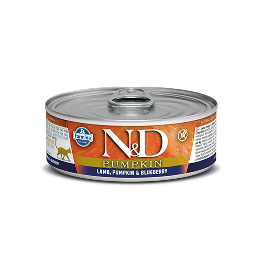 

Консервы для кошек Farmina N&D Pumpkin с тыквой, ягненком и черникой, 80 г, N&D Pumpkin
