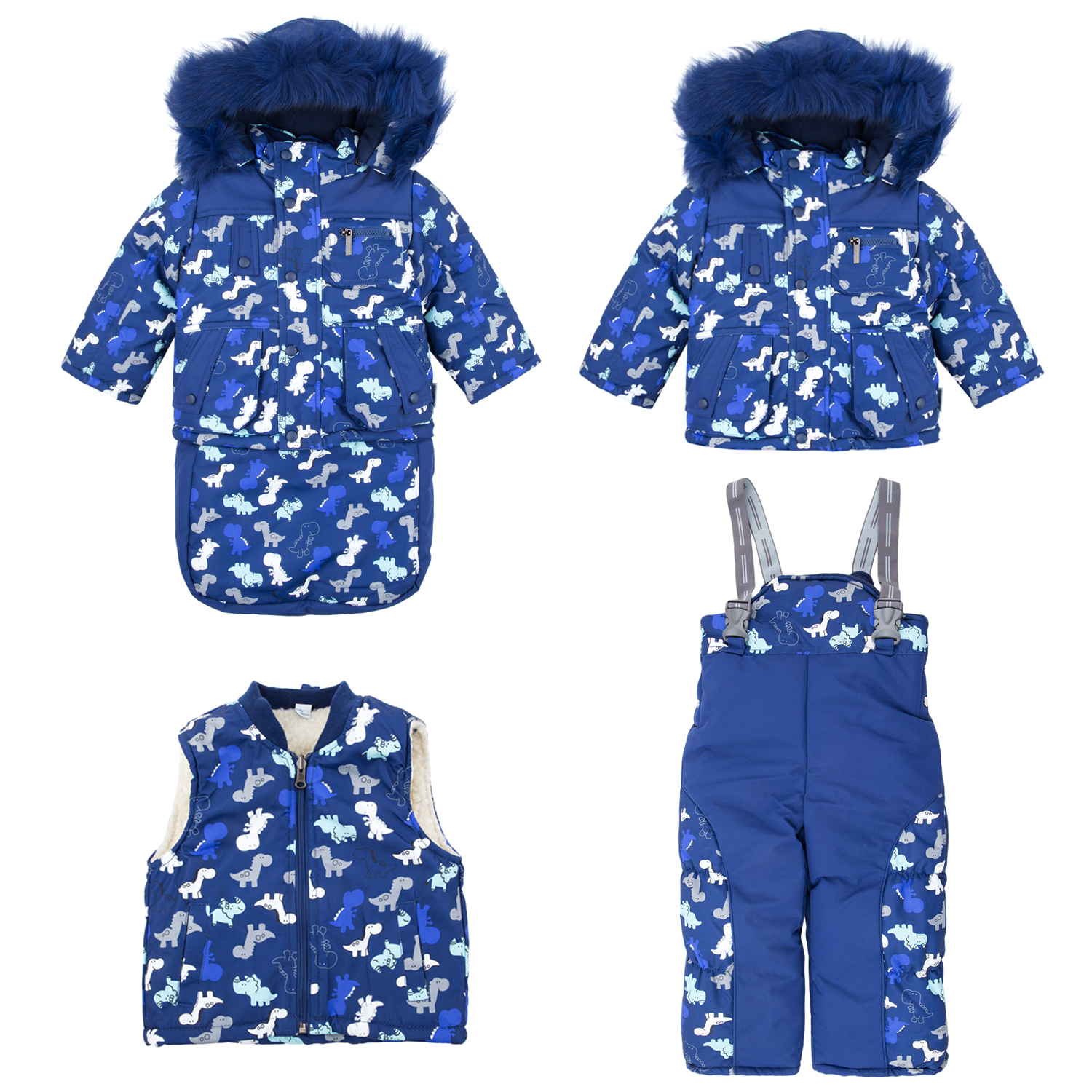 фото Комбинезон детский fun time fw19bk11mo синий р.80