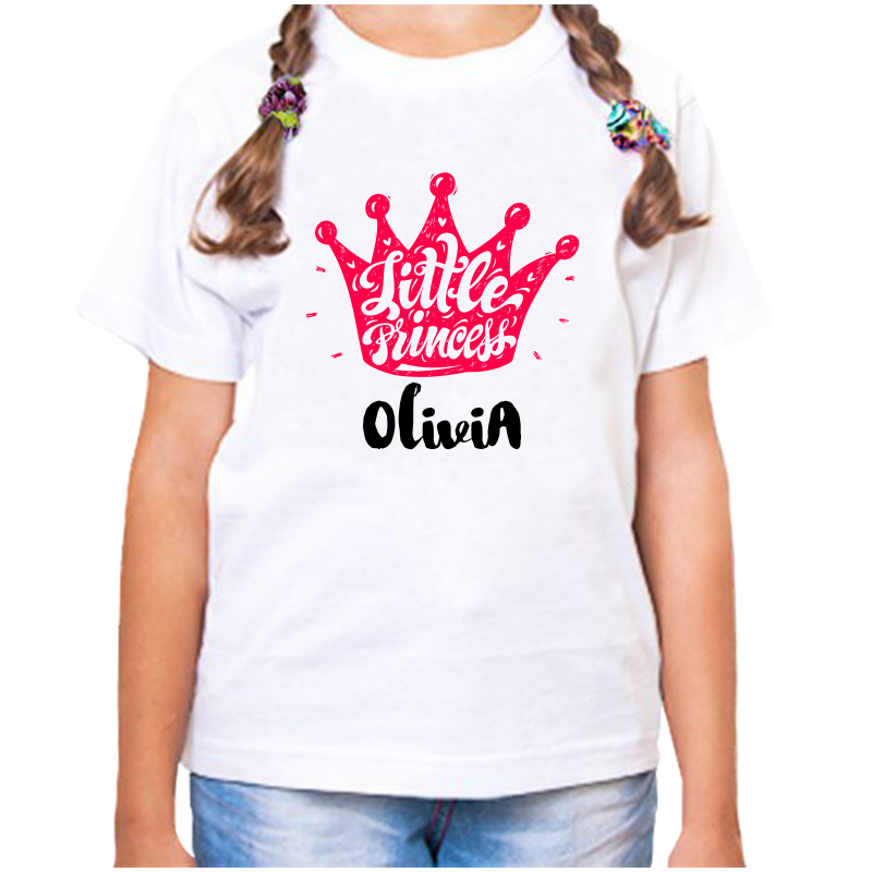 

Футболка девочке белая 34 р-р little princess оливия, Белый, fdd_little_princess_oliviya