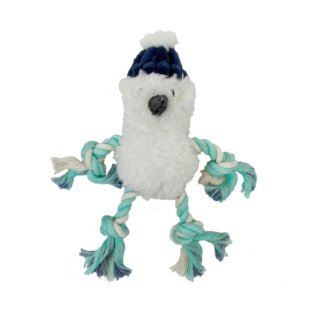 

Игрушка для собак Chomper Frozen in Time Снеговик с канатами и пищалкой плюш 20 см
