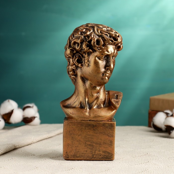 

Фигура "Голова Давида" бронза, 10,5х22см, Бронзовый