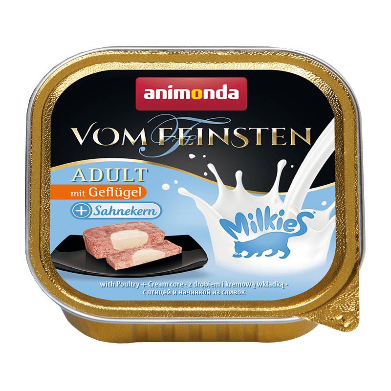 Консервы для кошек Animonda Vom Feinsten Milkies Adult с птицей и начинкой, 100 г, Vom Feinsten Adult  - купить