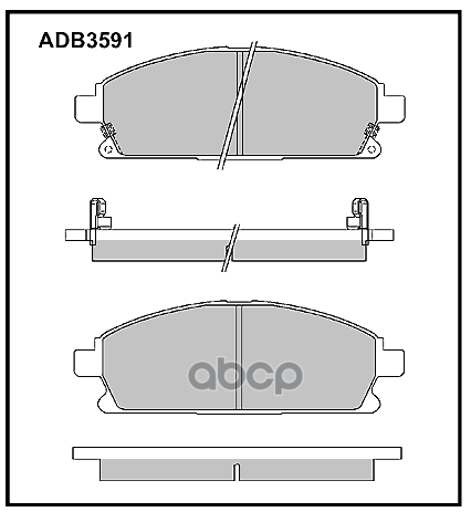 

Тормозные колодки ALLIED NIPPON дисковые передние ADB3591