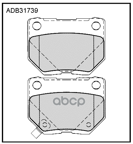 

Тормозные колодки ALLIED NIPPON дисковые задние ADB31739