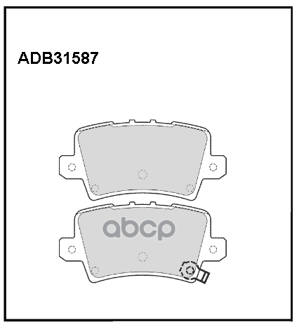 

Тормозные колодки ALLIED NIPPON дисковые задние ADB31587