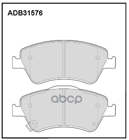 

Тормозные колодки ALLIED NIPPON дисковые передние ADB31576