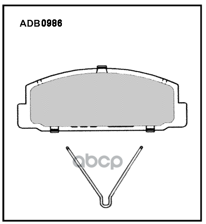 Тормозные колодки ALLIED NIPPON дисковые задние ADB0986