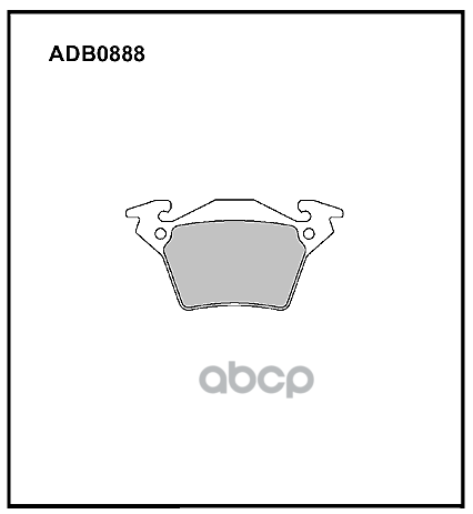 

Тормозные колодки ALLIED NIPPON дисковые задние ADB0888