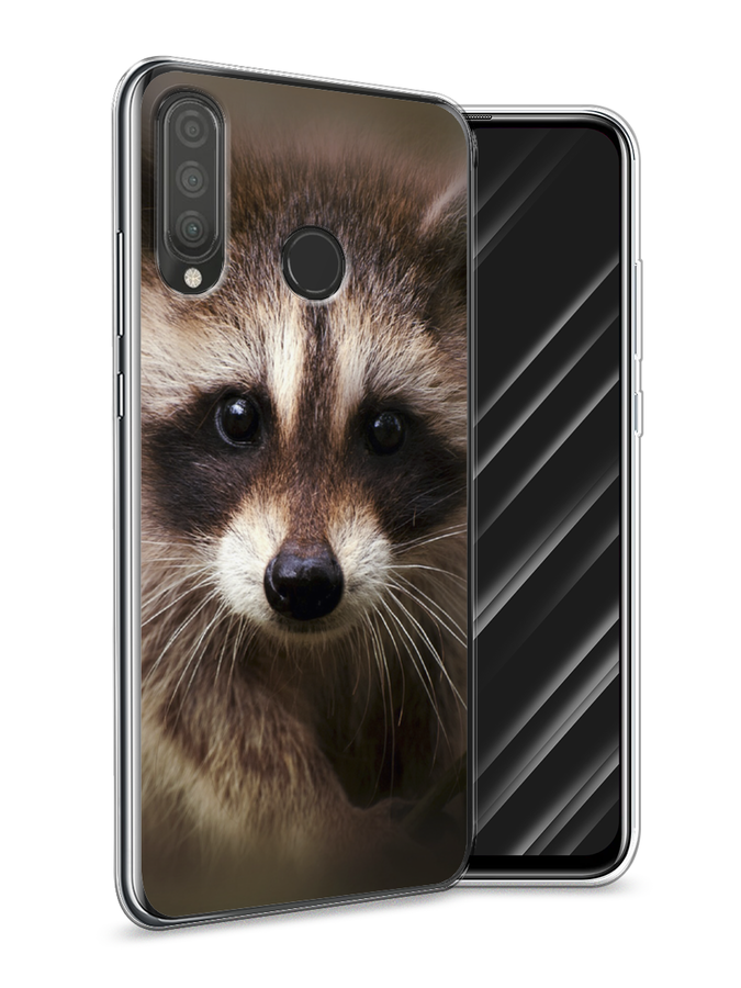 

Чехол Awog на Huawei P30 Lite "Енот", Коричневый, 67950-1