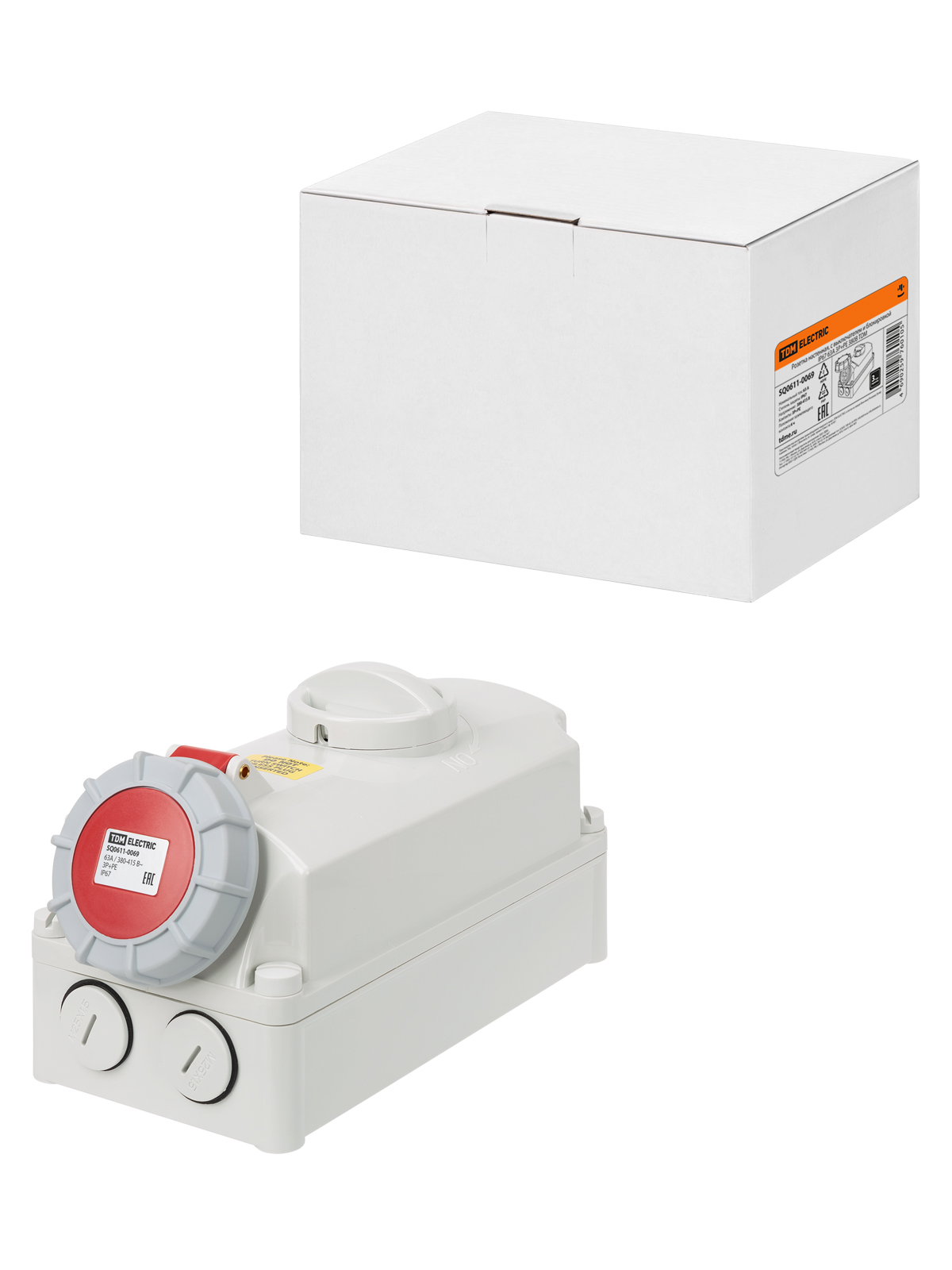 

Розетка настенная TDM ELECTRIC SQ0611-0069, Белый