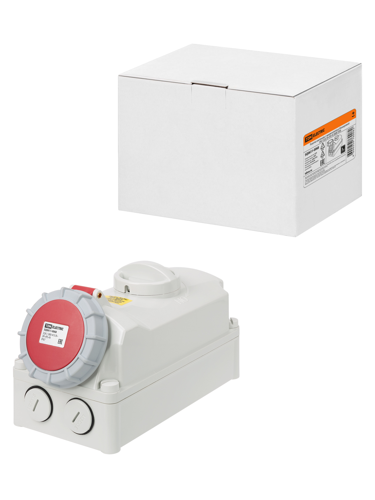 

Розетка настенная TDM ELECTRIC SQ0611-0068, Белый