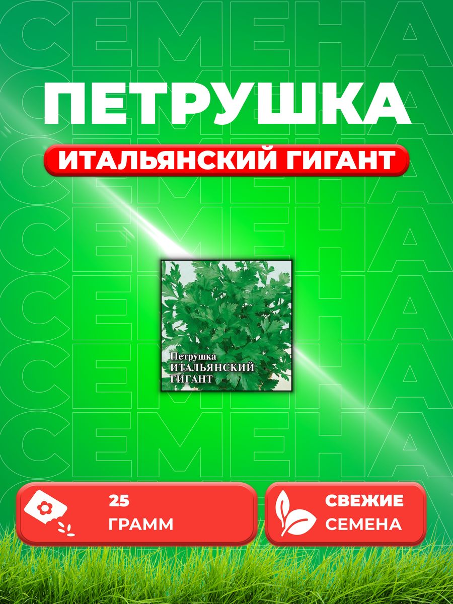 

Семена Петрушка листовая Итальянский гигант, 25г, Гавриш
