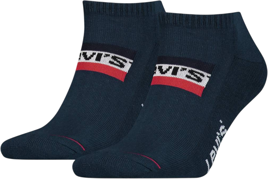 

Комплект носков унисекс Levi's Low Cut Sprtwr Logo 2P синих, Синий, Low Cut Sprtwr Logo 2P