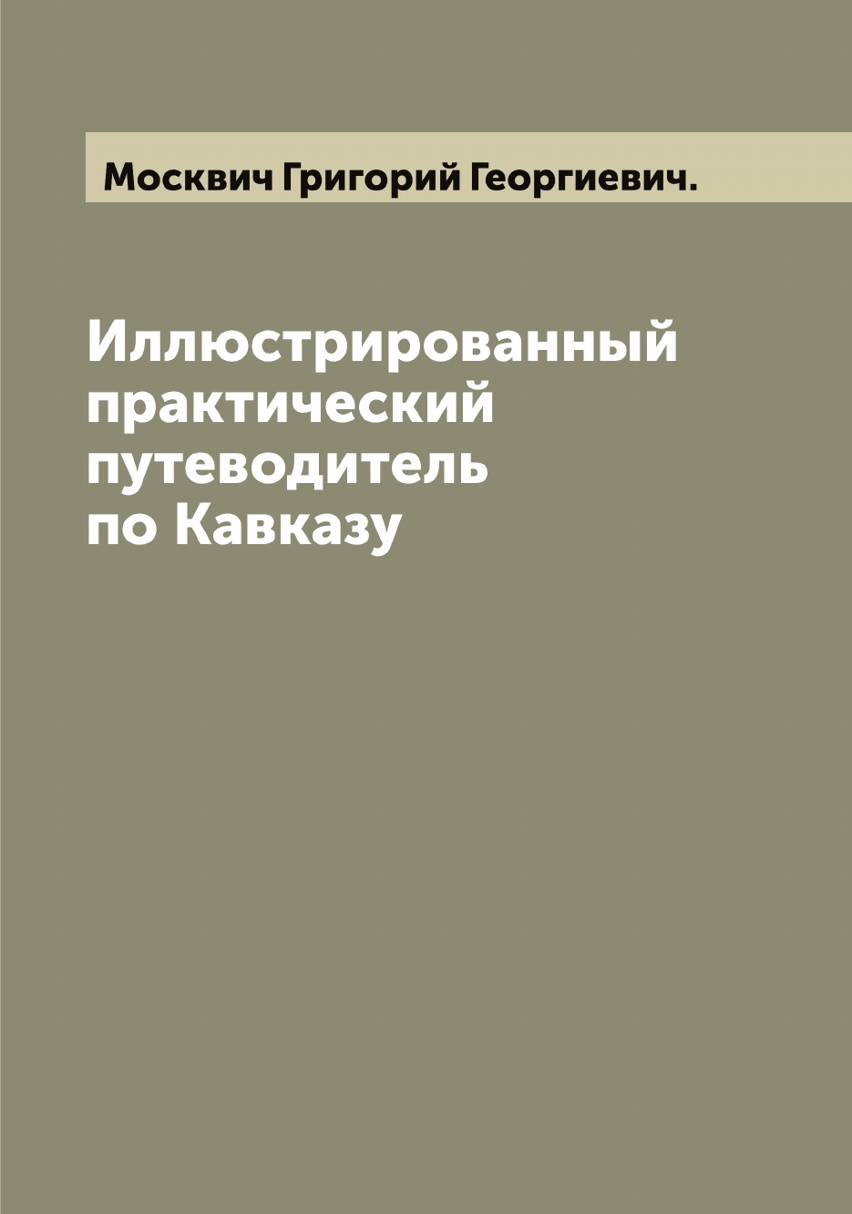 

Иллюстрированный практический путеводитель по Кавказу