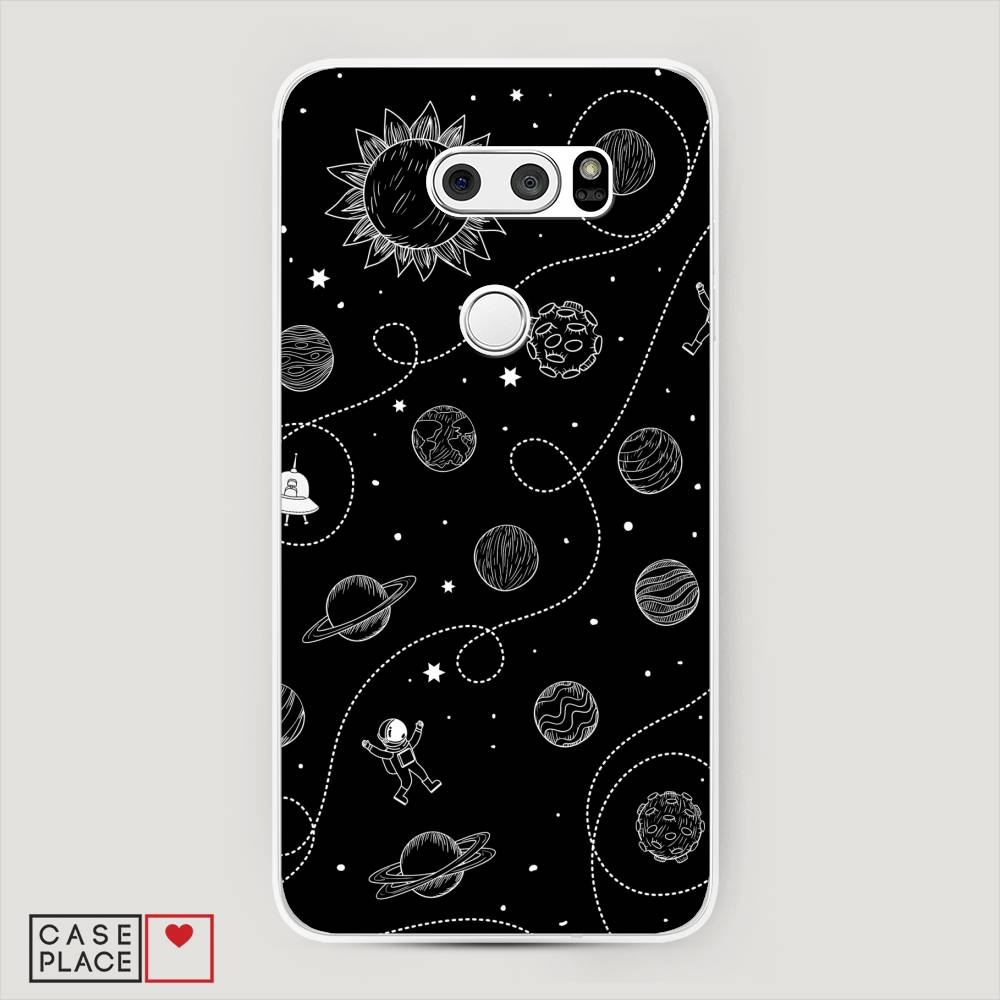

Чехол Awog на LG V35 ThinQ "В невесомости", Бежевый, 83650-4