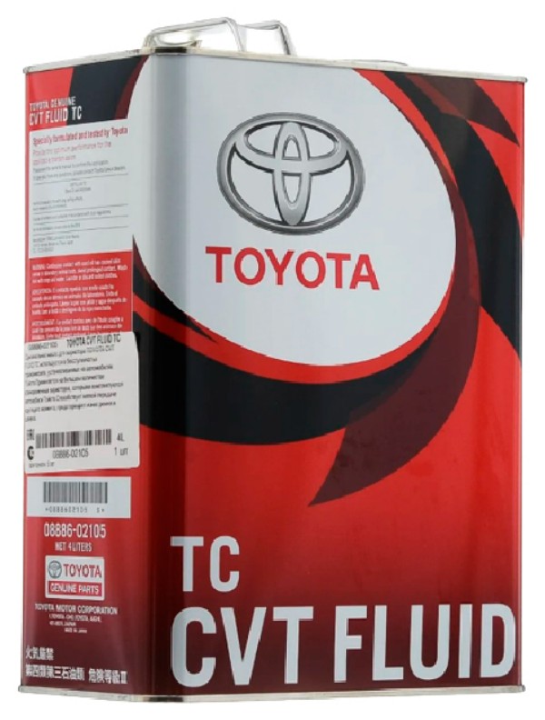 фото Масло трансмиссионное toyota cvt fluid tc t4 4л toyota^0888602105 toyota арт. 888602105