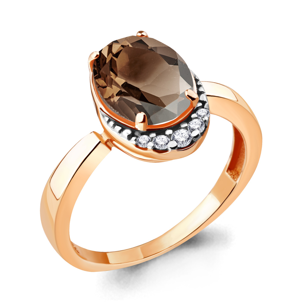 

Кольцо из серебра с кварцем р.  Aquamarine 6917001А_925_з, 6917001А_925_з