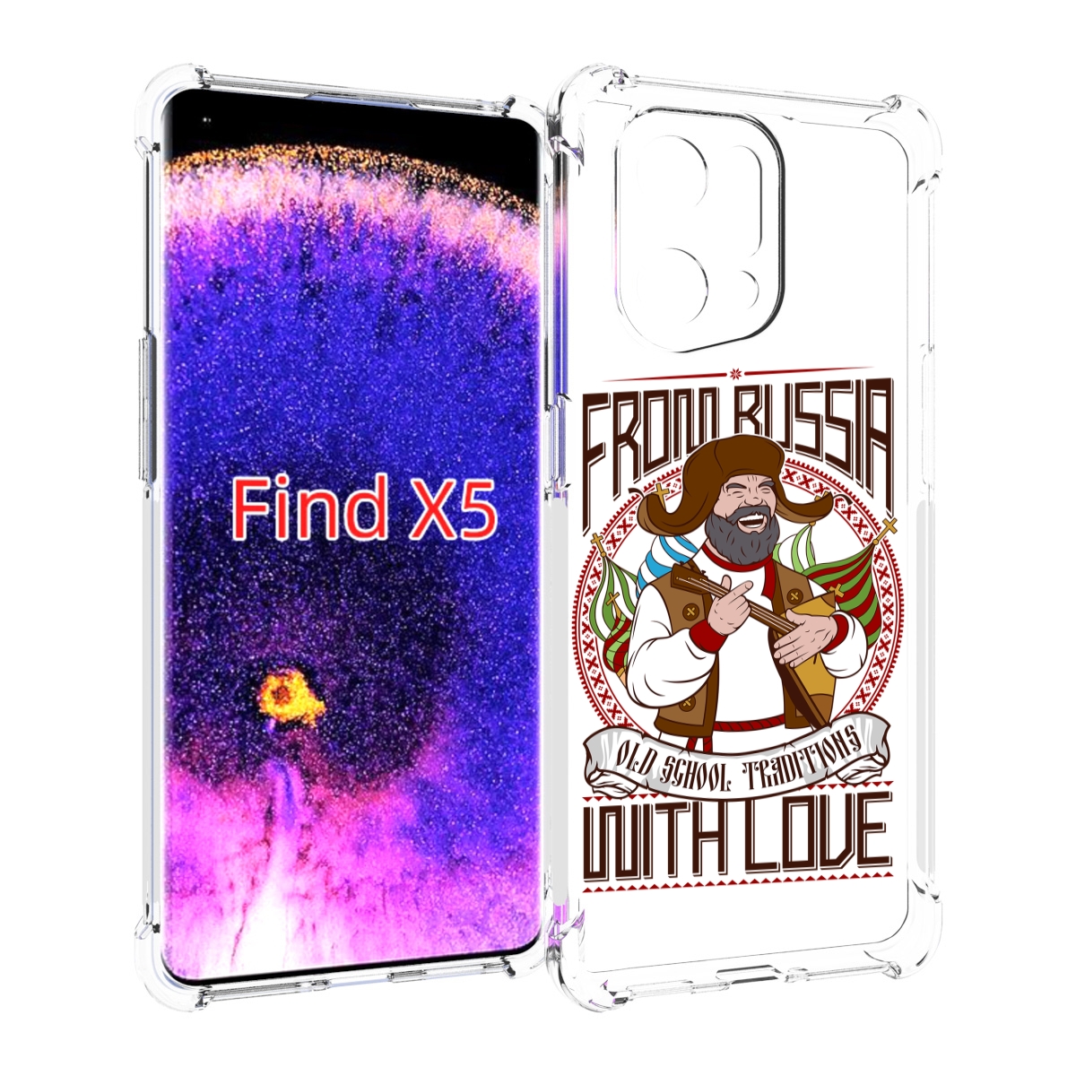 

Чехол MyPads русский мужчина для Oppo Find X5, Прозрачный, Tocco