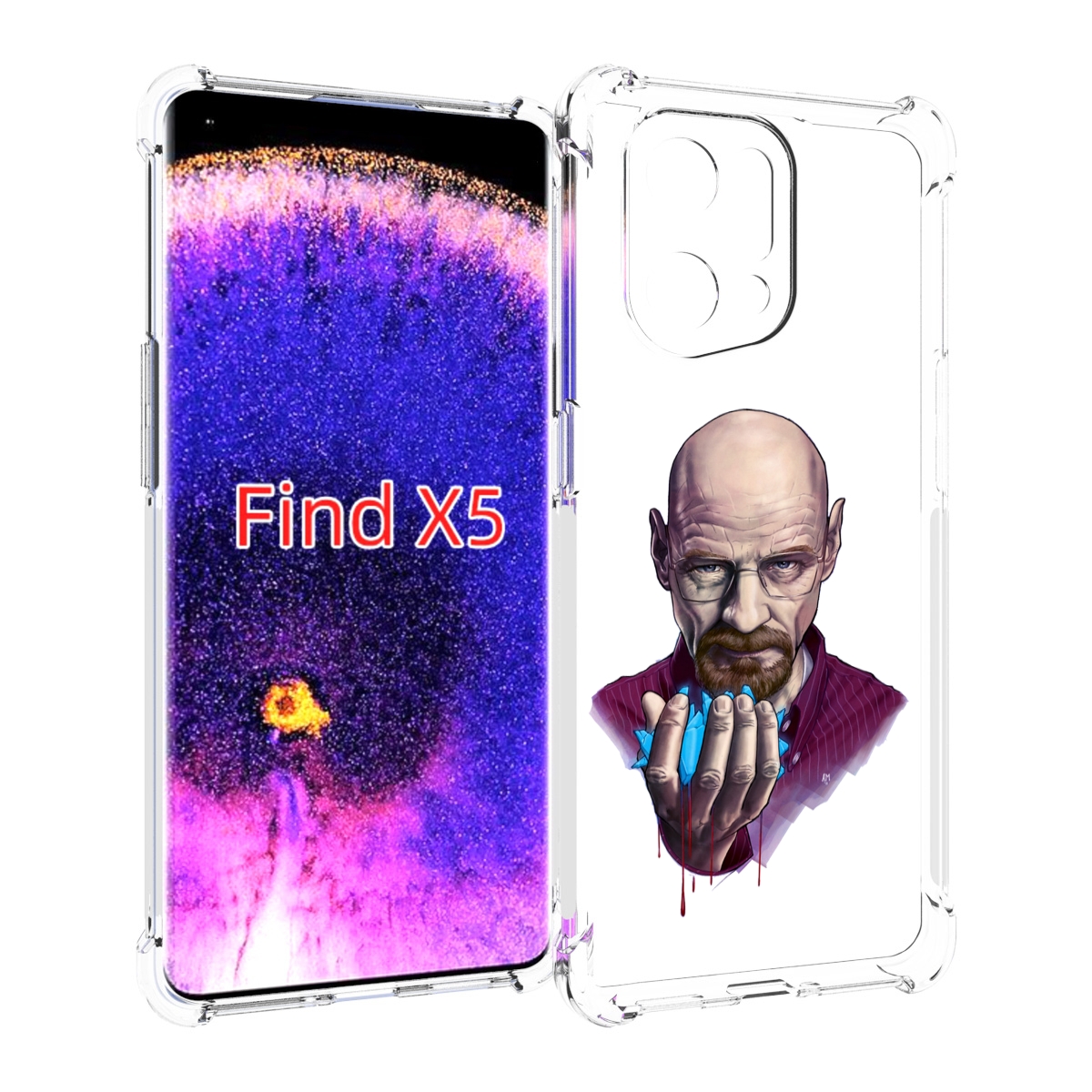 

Чехол MyPads разработчик для Oppo Find X5, Прозрачный, Tocco