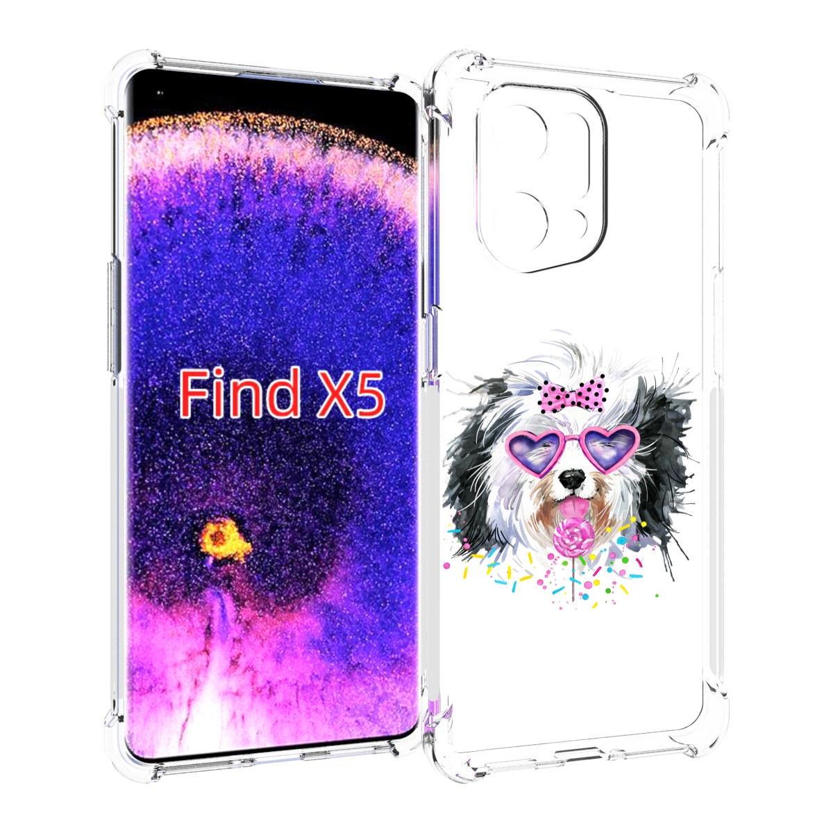 

Чехол MyPads пушистик для Oppo Find X5, Прозрачный, Tocco