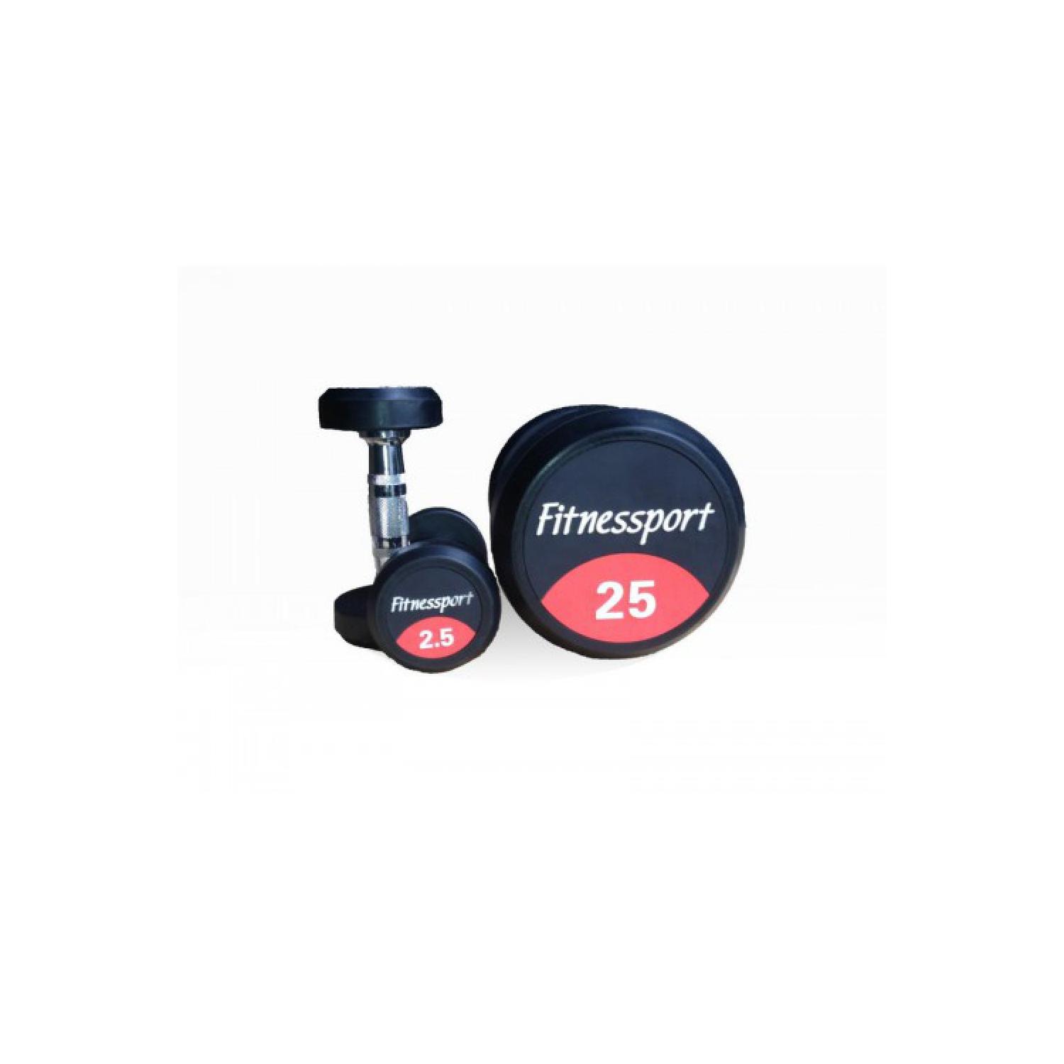

Гантельный ряд Fitnessport FDS-10 от 2,5 до 25 кг, 10 пар, Черный, FDS-10