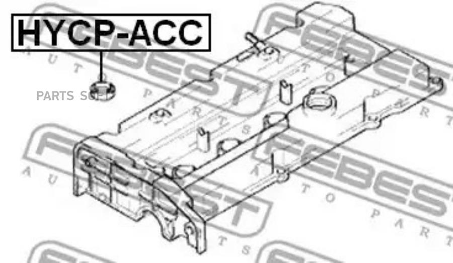 FEBECT HYCPACC HYCP-ACC прокладка свечи \ Hyundai Accent/Elantra/Coupe 96>/Sonata 99>/Getz