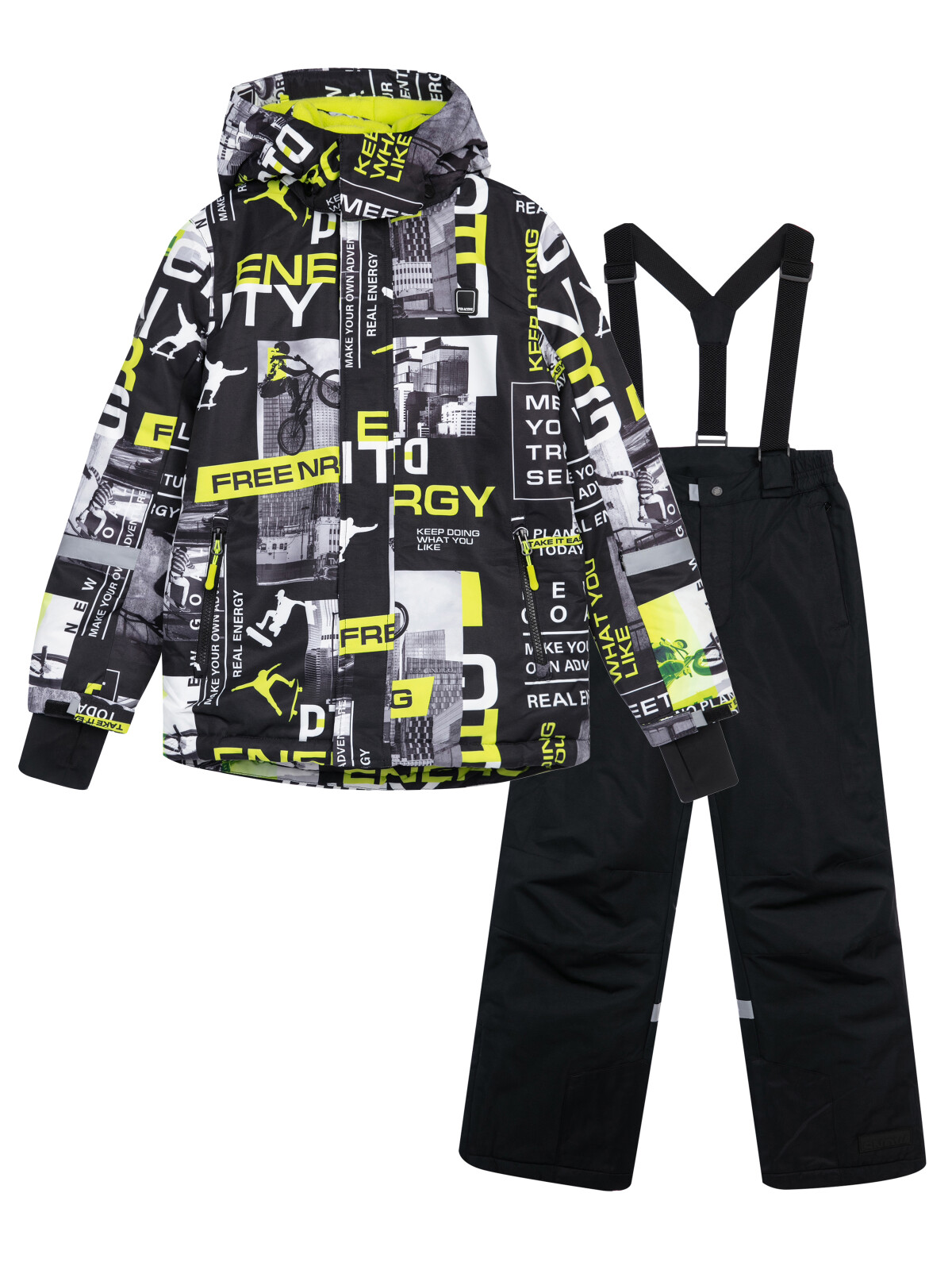 Комплект для мальчиков PlayToday: куртка, брюки, черный, 176