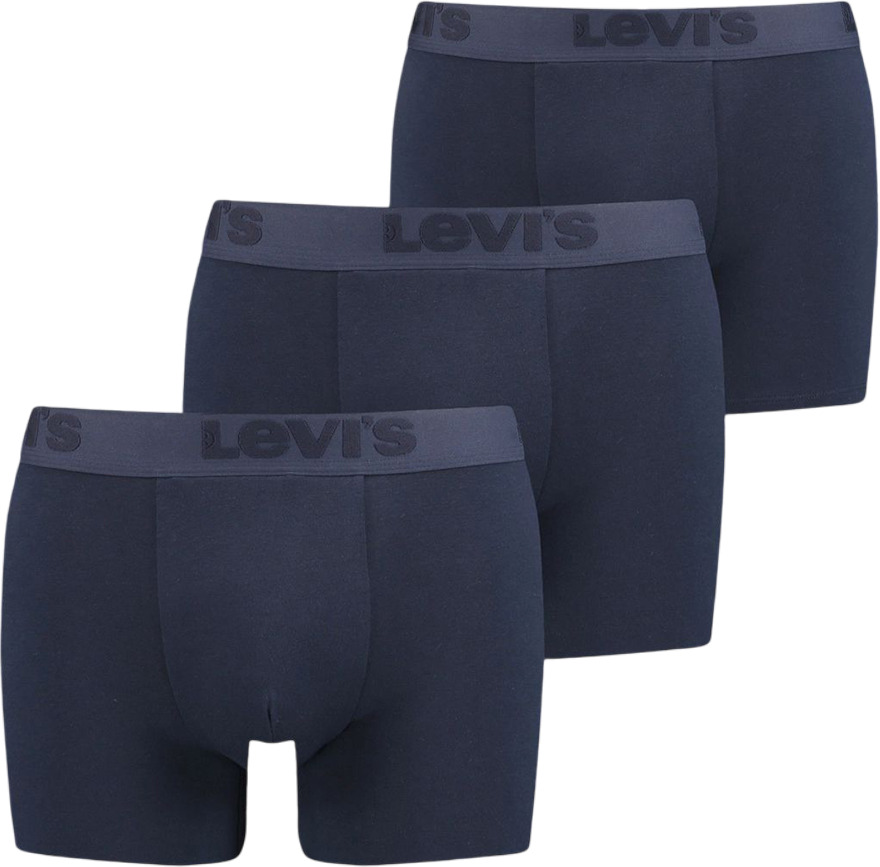 

Комплект трусов мужских Levi's Solid Basic 3P синих 2XL 3 шт, Синий, Solid Basic 3P