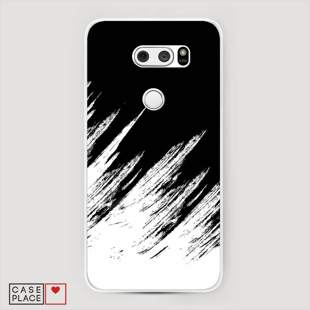 

Чехол Awog на LG V35 ThinQ "Черно белые брызги", Черный;белый;бежевый, 83650-3