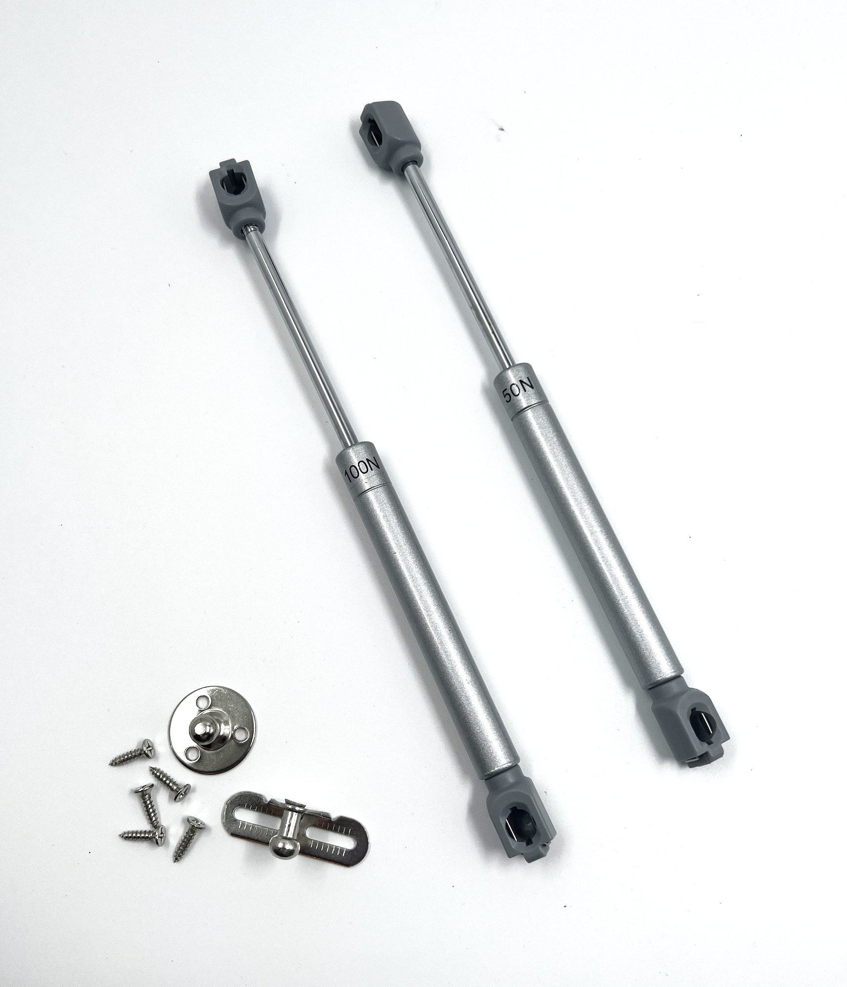 

Газовый лифт 2 шт., нагрузка 8 кг , амортизатор механический, плавное открытие, Серебристый