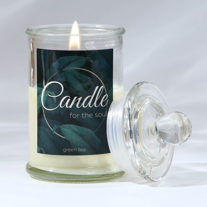 

Свеча-баночка "Candle", аромат зеленый чай, 11 х 5,8 см