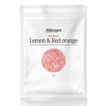 Детокс-скраб для тела Marespa, Lemon  Red Orange, 200 г