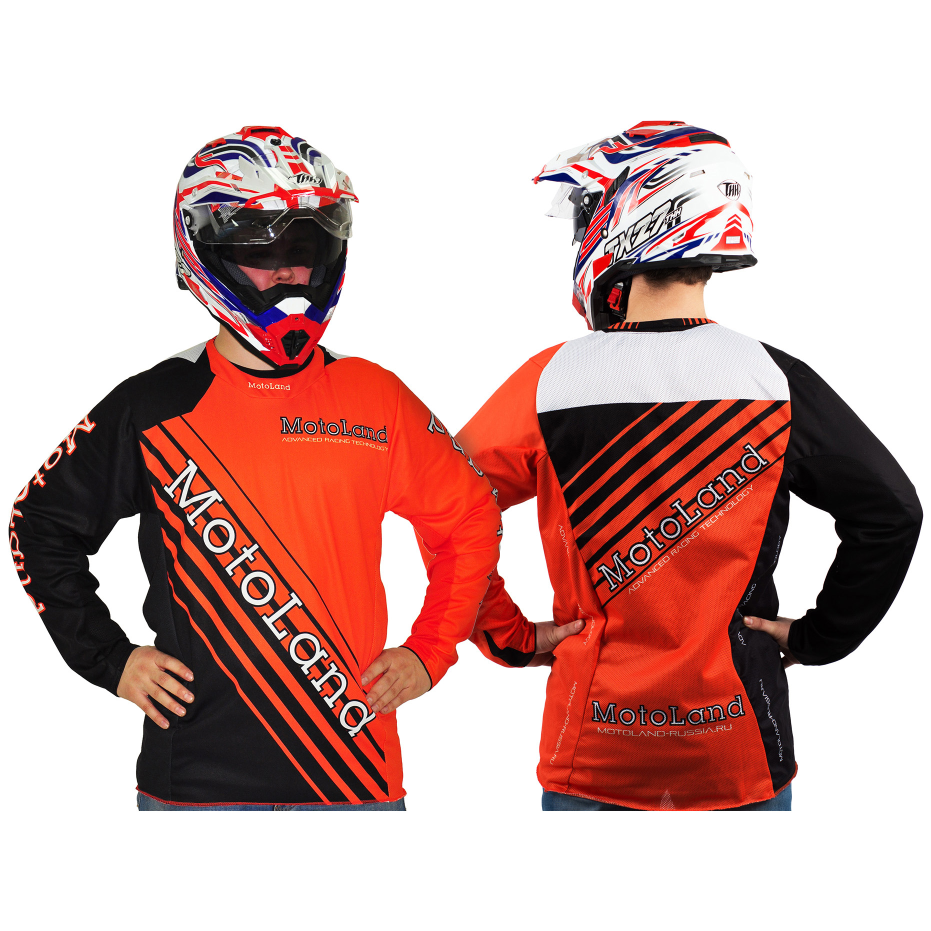 фото Джерси/футболка для мотокросса motoland racing team / orange (xxl)