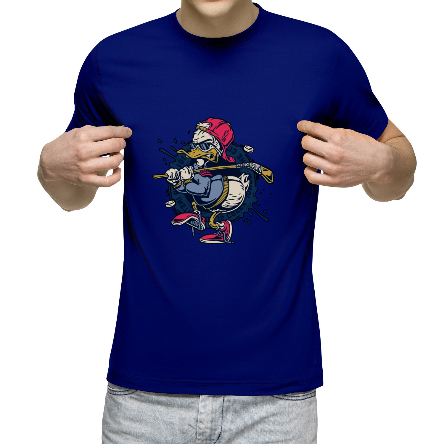 

Футболка мужская Утка, хоккей, клюшка, спорт, шайба, рисунок синяя 2XL, Синий, Утка, хоккей, клюшка, спорт, шайба, рисунок