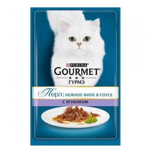 

Влажный корм Gourmet Perl ягненок в соусе для кошек 75 г