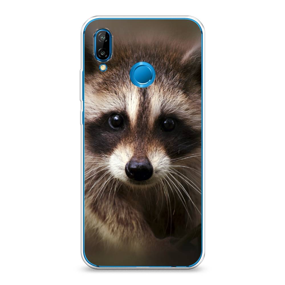 

Чехол Awog на Huawei Nova 3E "Енот", Коричневый, 65650-1