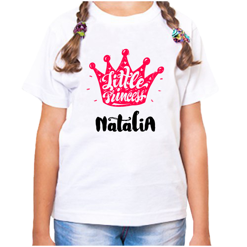 

Футболка девочке белая 24 р-р little princess наталия, Белый, fdd_little_princess_natalia