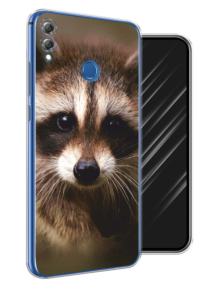 

Чехол Awog на Honor 8X "Енот", Коричневый, 66750-1
