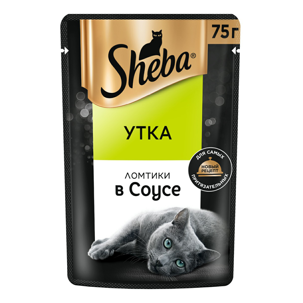 фото Влажный корм для кошек sheba ломтики в соусе с уткой 75 г