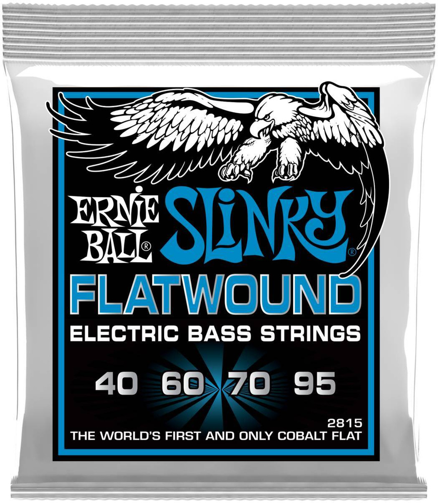 

ERNIE BALL Струны для бас-гитары 2815 Flatwound Slinky Extra 40-95 ERNIE BALL
