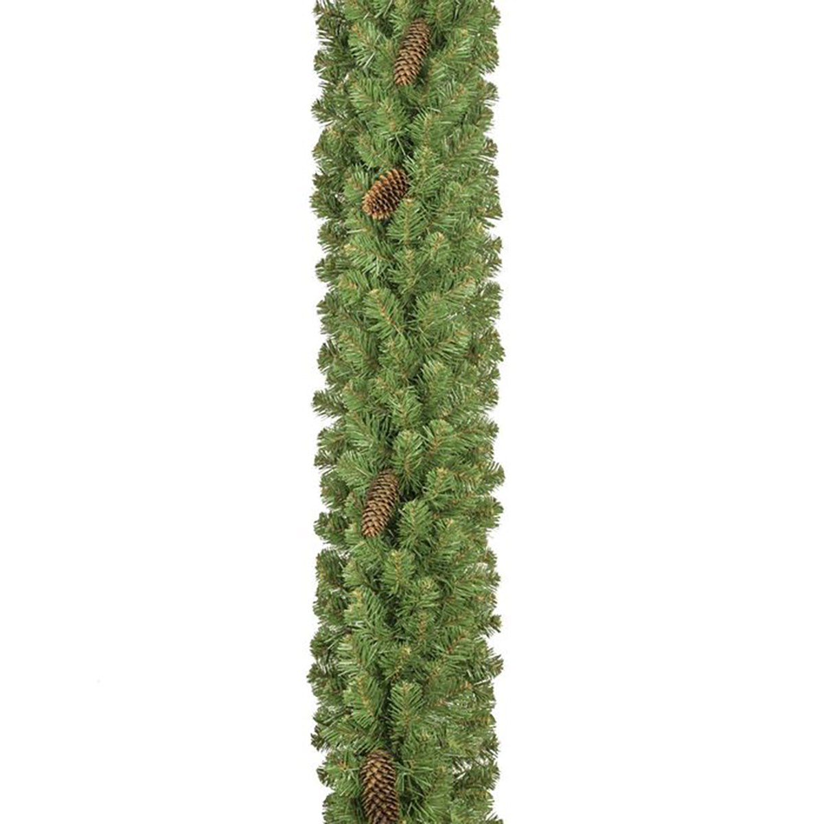 фото Гирлянда хвойная елкиторг снежная королева с шишками 20 x 270 см зеленая елки торг